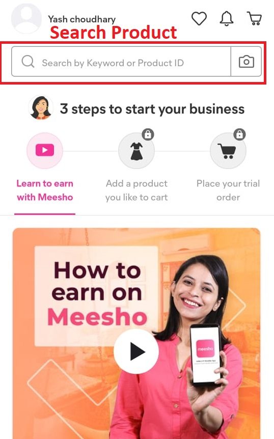 Account Opening Process in Meesho App