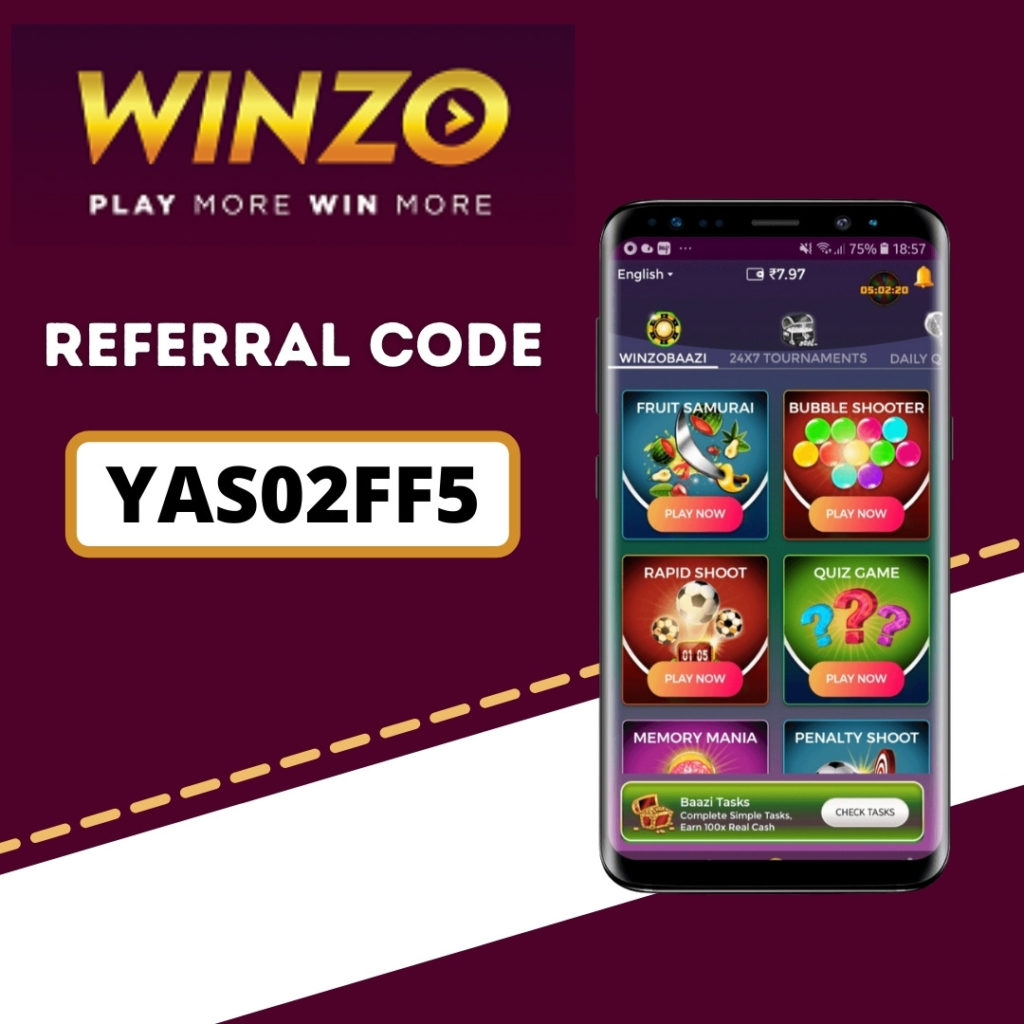 Winzo App Referral Code