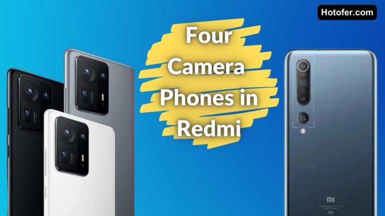 Four Camera Phones in Redmi